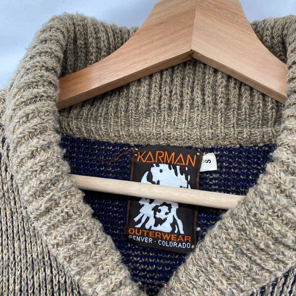 Vintage Karman Outerwear Denver, Co Southwestern cardigan sweater - Picture 3 of 5